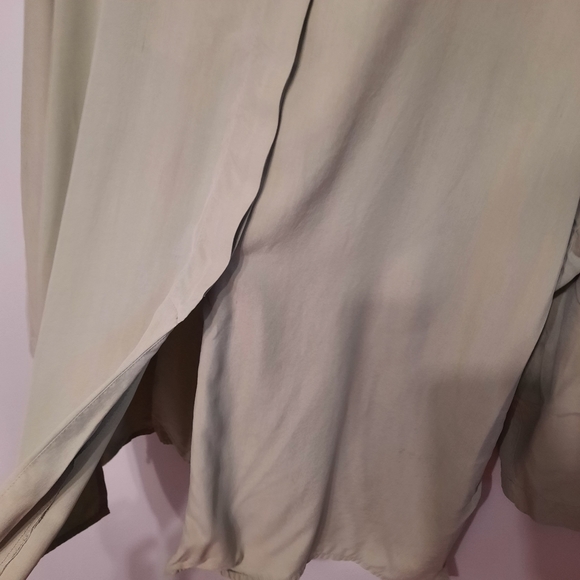 IMAGE 100% Silk VTG Light Green Shirt - Picture 5 of 8